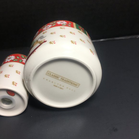 Vintage Charlton Hall Kobe Holiday Ceramic Set 5pc - Picture 15 of 16